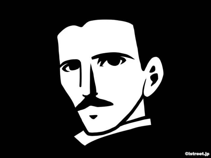 故・ニコラ・テスラ氏の肖像画